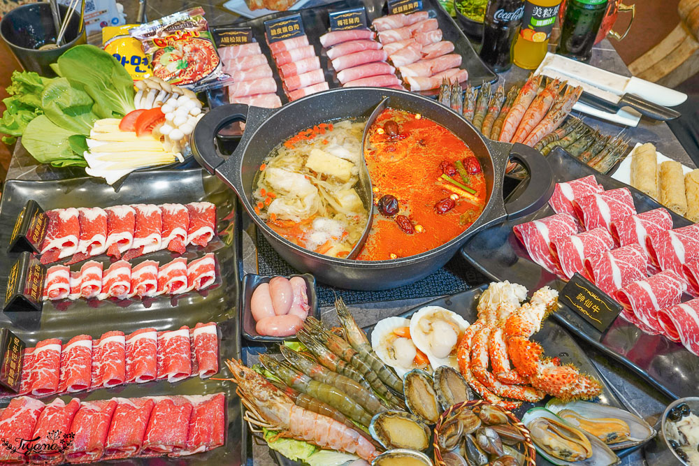 澎湖吃到飽餐廳就是狂！！新巴適經典麻辣鍋，高級肉品、眾多海鮮任你選，單點式火鍋吃到飽！ @緹雅瑪 美食旅遊趣
