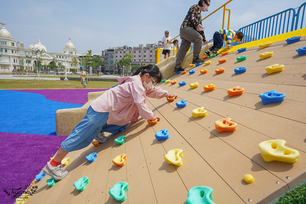 健康綠洲公園「公61」，台南最新「1661臺灣船主題親子公園」，終於開放入場遊玩了！！ @緹雅瑪 美食旅遊趣