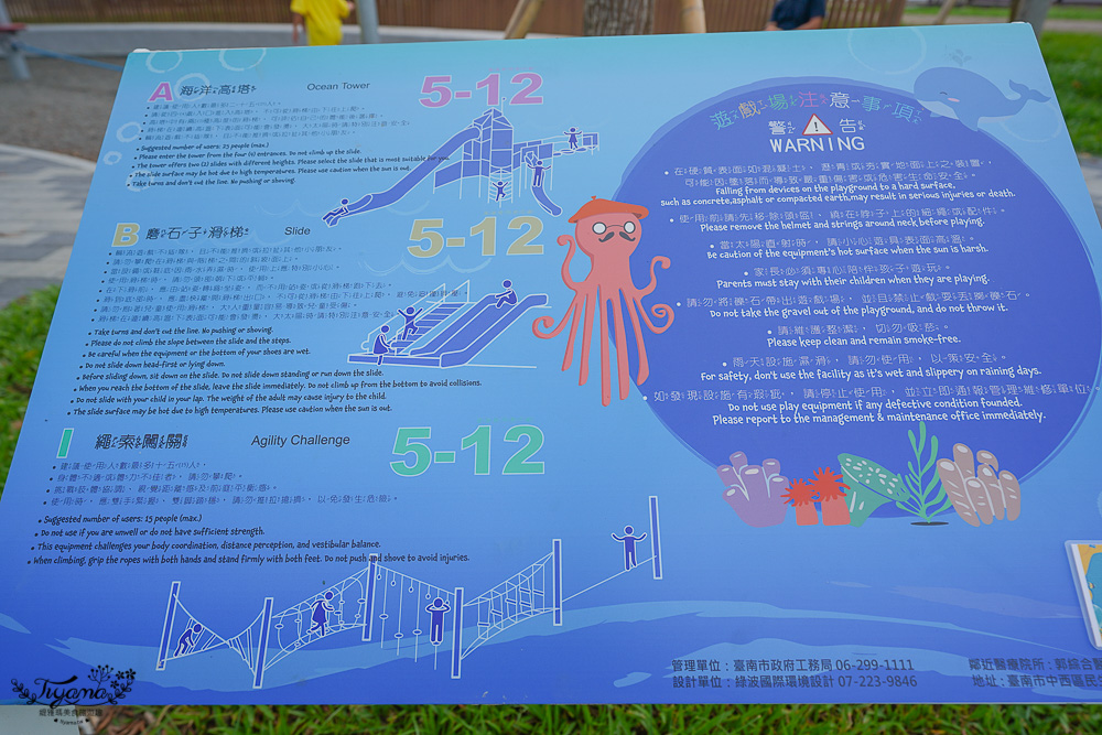 台南新公園《安平港濱歷史特色遊戲場》台南最大海港旁海洋風公園，在大魚的祝福旁 @緹雅瑪 美食旅遊趣