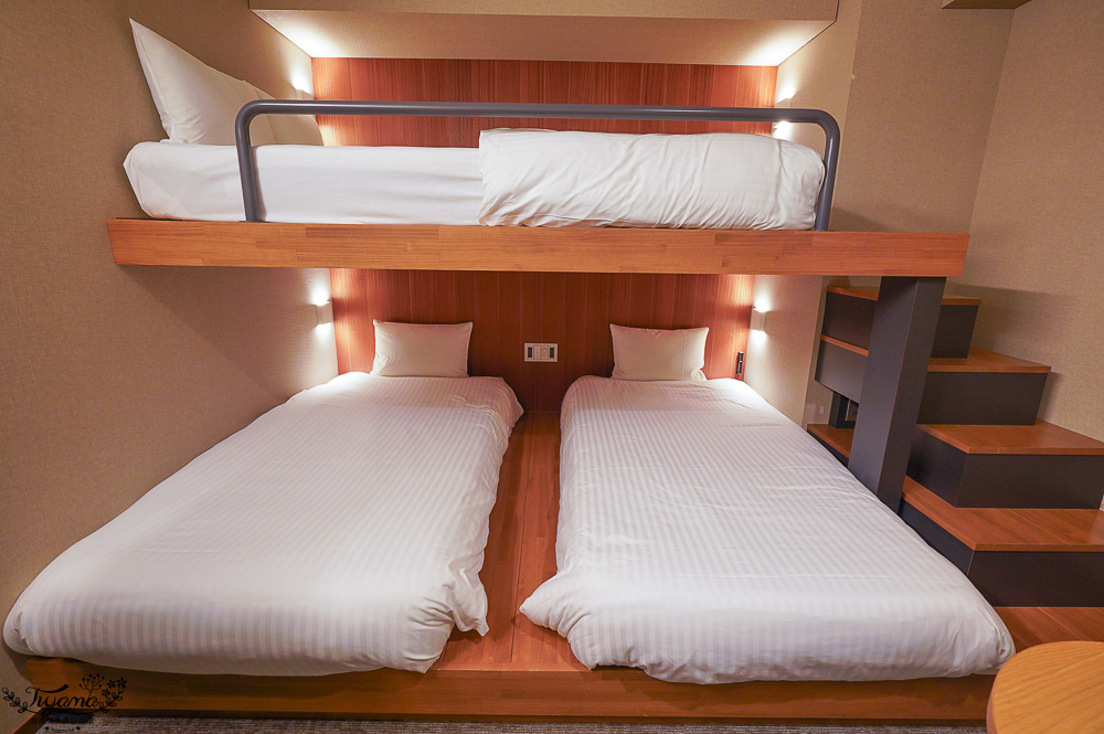 福岡飯店推薦｜&HOTEL HAKATA｜AND HOTEL HAKATA，新穎上下鋪家庭房 @緹雅瑪 美食旅遊趣