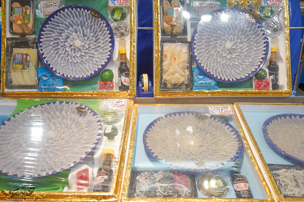 下関景點「唐戶市場」吃河豚生魚片，買海鮮乾貨、河豚竹輪，2樓市場海鮮美食餐廳 @緹雅瑪 美食旅遊趣