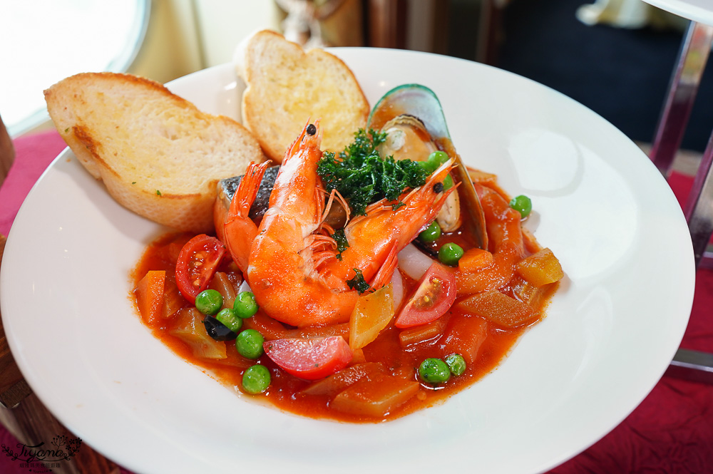 麗星郵輪 探索星號「百味軒」免費餐廳，精緻套餐~早餐．午餐．晚餐菜色分享！！ @緹雅瑪 美食旅遊趣