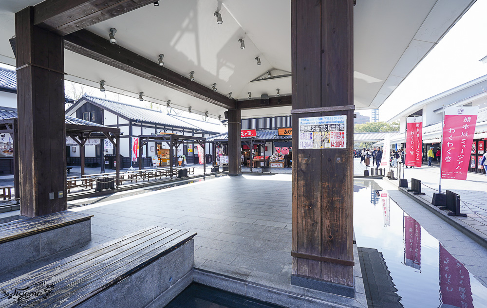 熊本城復古懷舊美食街「櫻之馬場 城彩苑」，逛完熊本城吃美食看表演去！！ @緹雅瑪 美食旅遊趣