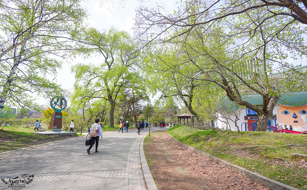 札幌賞櫻景點「中島公園」，櫻花下的豐平館、札幌市天文台，絕美櫻花步道 @緹雅瑪 美食旅遊趣