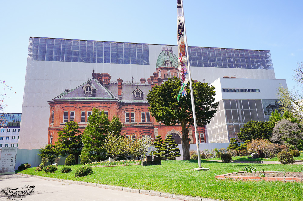 北海道札幌北海道都廳｜紅磚露臺 Akarenga Terrace：紅磚露臺免費展望台．各樓層美食介紹，漫遊修建中的北海道都廳 @緹雅瑪 美食旅遊趣