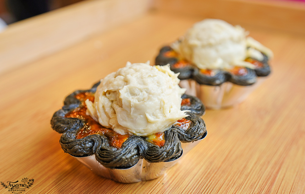 台南榴蓮蛋塔「天王叉燒酥」美味千層叉燒酥.火燒蝦酥.黑皮小花蛋塔，榴蓮千層蛋塔必吃 @緹雅瑪 美食旅遊趣