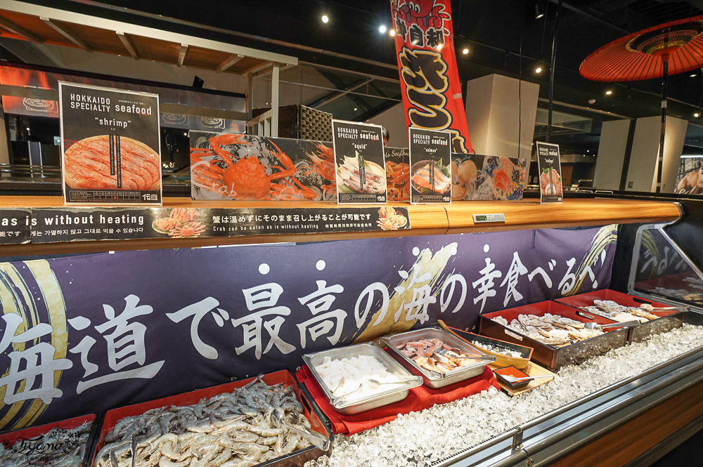 北海道三大螃蟹吃到飽「 伝 Den-JAPANESE BUFFET DINING」，螃蟹.海鮮.肉品.壽司.軟性飲料任你吃，BBQ、涮涮鍋二選一，KKday加碼90分鐘 @緹雅瑪 美食旅遊趣