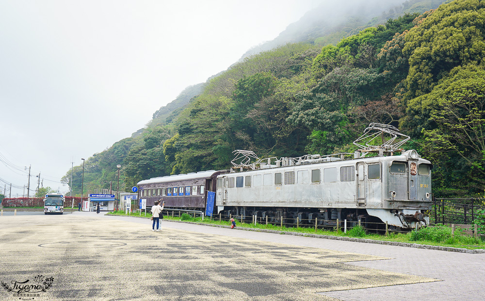 門司港鐵道車廂咖啡館「Pic Mekari park」特色復古列車咖啡館，潮風號&rdquo;關門海峽和布刈&rdquo;站旁，和布刈公園內的特色火車咖啡廳 @緹雅瑪 美食旅遊趣