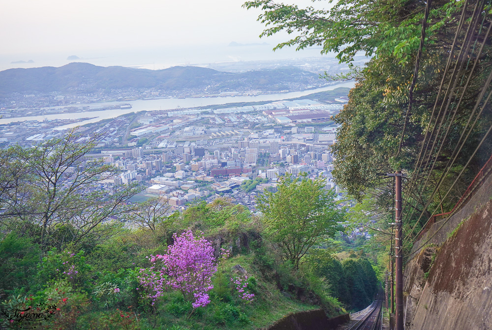 九州福岡新日本三大夜景「皿倉山展望台」從小倉城出發、回小倉車站交通&免費接駁車，門票費用資訊！ @緹雅瑪 美食旅遊趣