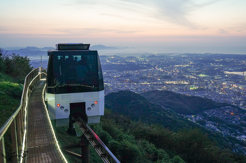 九州福岡新日本三大夜景「皿倉山展望台」從小倉城出發、回小倉車站交通&免費接駁車，門票費用資訊！ @緹雅瑪 美食旅遊趣