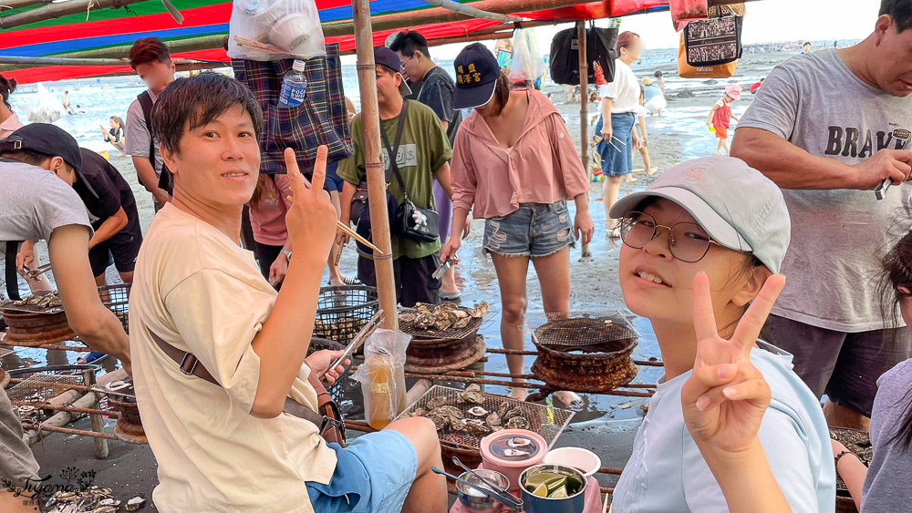 王功鐵牛車．王功採蚵車｜彩雲王功潮間帶之旅：搭採蚵車、挖蛤蜊玩水、烤鮮蚵吃到飽！大人200、兒童100、幼兒免費 @緹雅瑪 美食旅遊趣