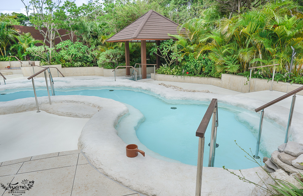 JUNGLIA OKINAWA浴池區「SPA JUNGLIA｜熱帶綠洲」，戶外無邊際浴池，叢林景觀餐廳熱帶綠洲 @緹雅瑪 美食旅遊趣