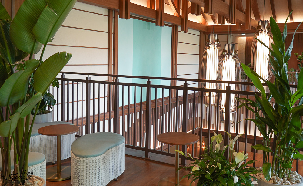 JUNGLIA OKINAWA浴池區「SPA JUNGLIA｜熱帶綠洲」，戶外無邊際浴池，叢林景觀餐廳熱帶綠洲 @緹雅瑪 美食旅遊趣