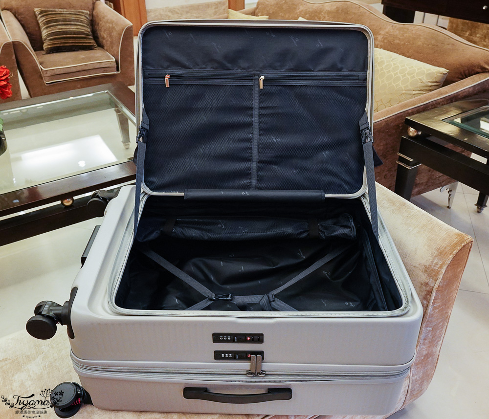 台灣行李箱推薦｜Arowana亞諾納 台灣設計品牌：31吋極致美學運動鋁框行李箱｜29吋前開式/側開式 避震輪河馬行李箱｜走出你的旅行品味 @緹雅瑪 美食旅遊趣