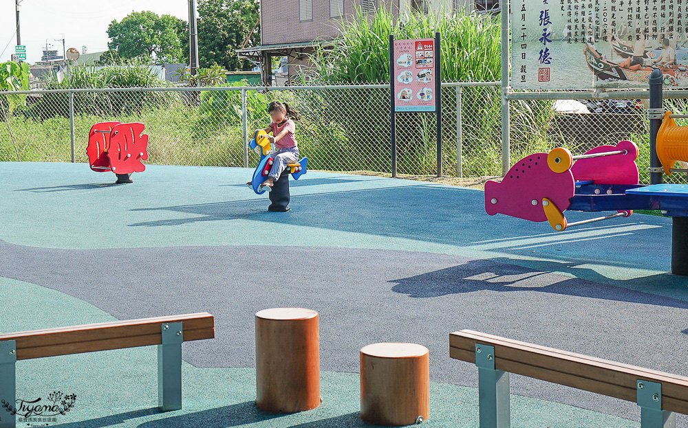 宜蘭公園「礁溪二龍之心公園」龍舟主題親子景點，高速公路下的遮陽兒童遊戲場、籃球場！有免費停車場 @緹雅瑪 美食旅遊趣