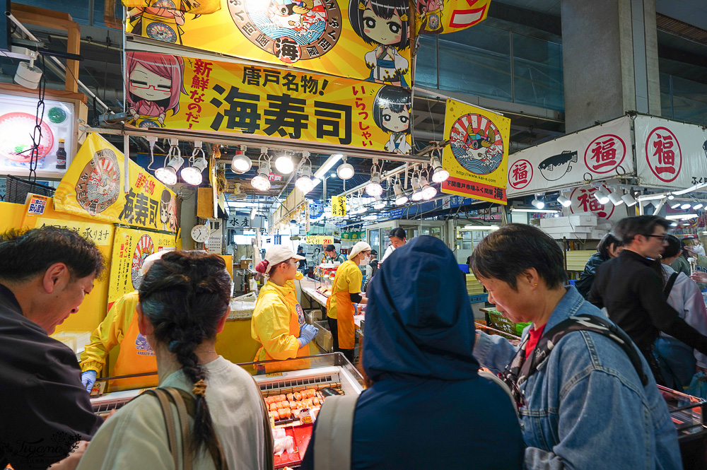 唐戶市場就是要假日來！浮誇海鮮壽司、海鮮丼、吃河豚生魚片｜下關景點｜下關美食 @緹雅瑪 美食旅遊趣