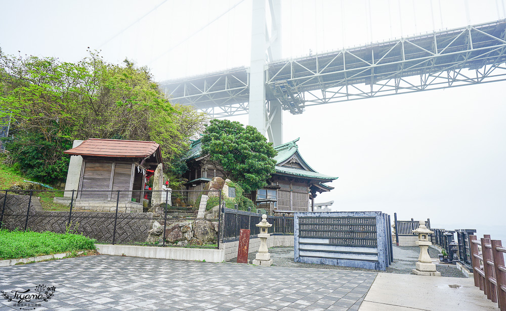 九州門司港景點｜可愛河豚神籤「和布刈神社」，九州最北邊的海景神社，關門海峽旁面海絕美景色的小巧神社 @緹雅瑪 美食旅遊趣