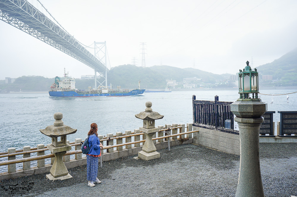 九州門司港景點｜可愛河豚神籤「和布刈神社」，九州最北邊的海景神社，關門海峽旁面海絕美景色的小巧神社 @緹雅瑪 美食旅遊趣