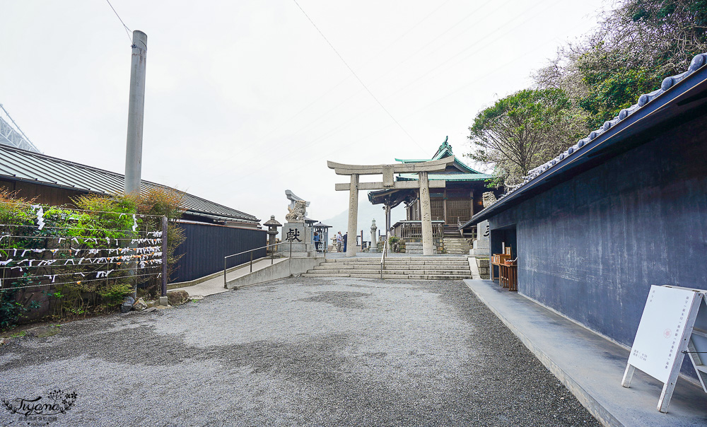 九州門司港景點｜可愛河豚神籤「和布刈神社」，九州最北邊的海景神社，關門海峽旁面海絕美景色的小巧神社 @緹雅瑪 美食旅遊趣
