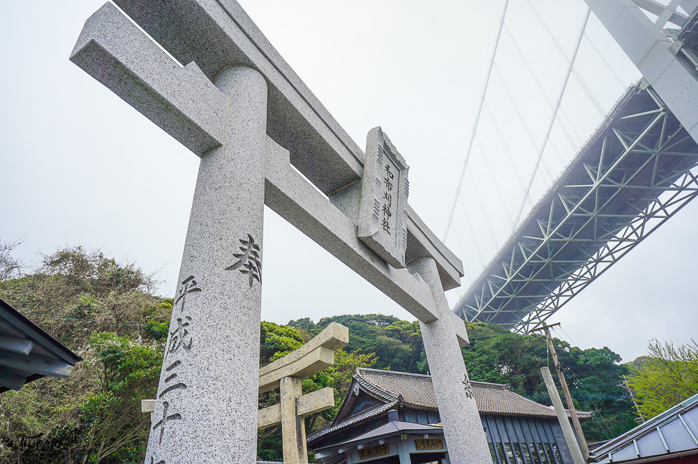 九州門司港景點｜可愛河豚神籤「和布刈神社」，九州最北邊的海景神社，關門海峽旁面海絕美景色的小巧神社 @緹雅瑪 美食旅遊趣