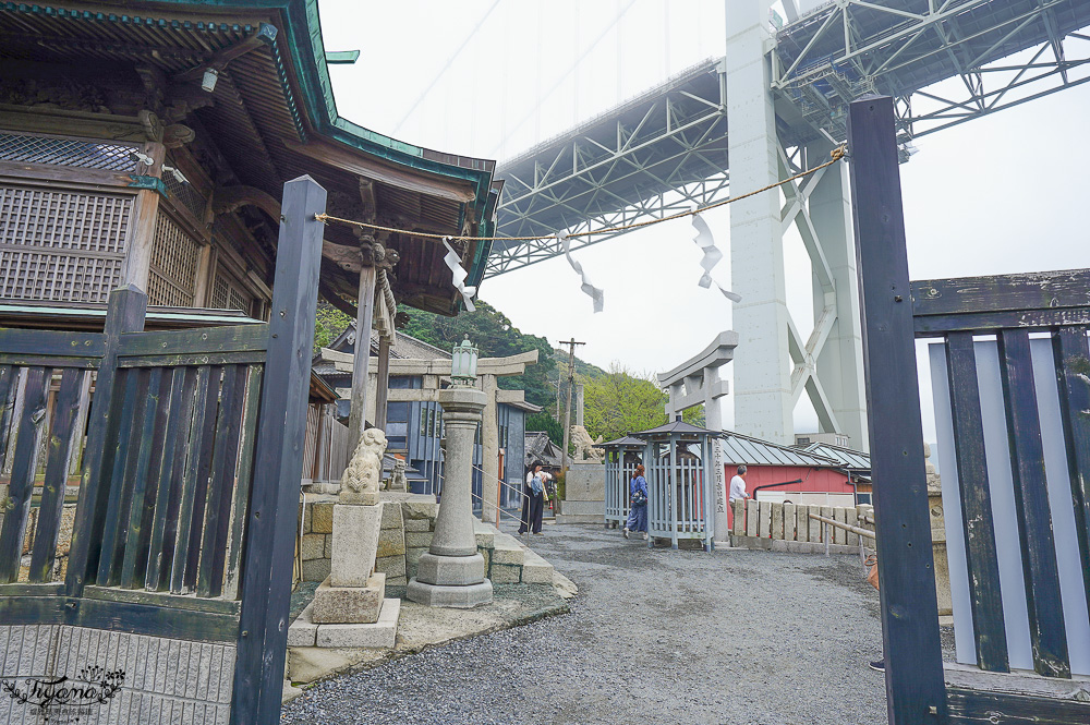 九州門司港景點｜可愛河豚神籤「和布刈神社」，九州最北邊的海景神社，關門海峽旁面海絕美景色的小巧神社 @緹雅瑪 美食旅遊趣