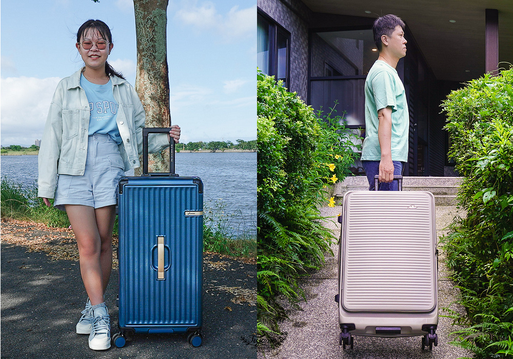 台灣行李箱推薦｜Arowana亞諾納 台灣設計品牌：31吋極致美學運動鋁框行李箱｜29吋前開式/側開式 避震輪河馬行李箱｜走出你的旅行品味 @緹雅瑪 美食旅遊趣