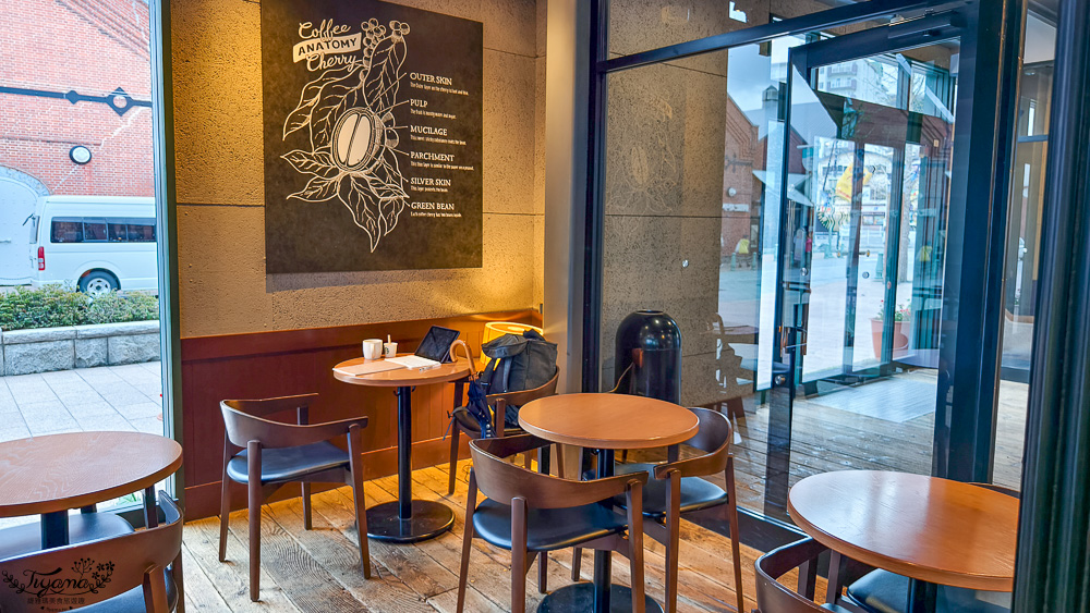 北海道函館美食｜星巴克 函館濱海店：海景星巴克，近函館西波止場、金森紅磚倉庫 @緹雅瑪 美食旅遊趣