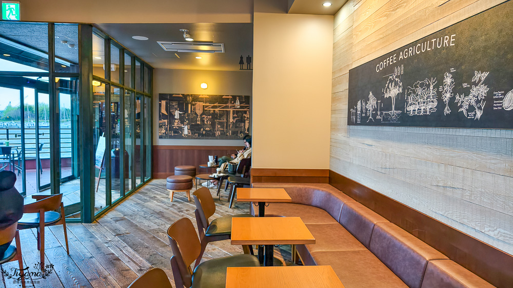 北海道函館美食｜星巴克 函館濱海店：海景星巴克，近函館西波止場、金森紅磚倉庫 @緹雅瑪 美食旅遊趣