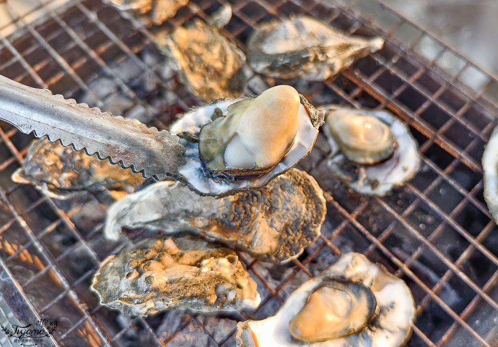 王功挖蛤烤蚵吃到飽！王功丫瑋觀光採蚵車，烤棚大又乾淨，收費大人200．小孩100．幼童免費，最超值的玩水活動 @緹雅瑪 美食旅遊趣