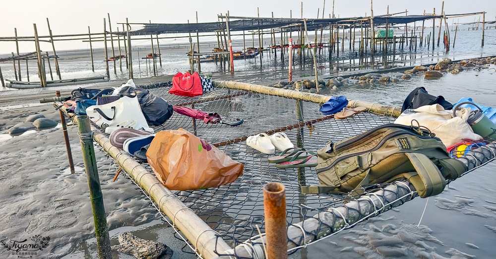 王功挖蛤烤蚵吃到飽！王功丫瑋觀光採蚵車，烤棚大又乾淨，收費大人200．小孩100．幼童免費，最超值的玩水活動 @緹雅瑪 美食旅遊趣