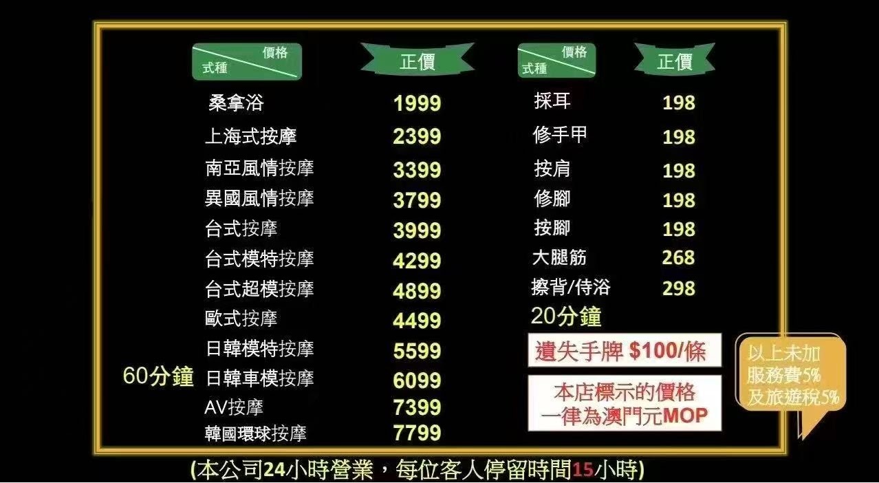 澳門桑拿懶人包：瞭解最新價格以及特色 @緹雅瑪 美食旅遊趣