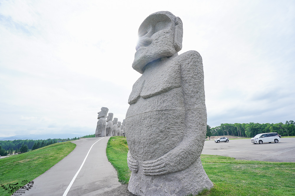 北海道巨大摩艾石像，真駒内滝野霊園好好拍！還有建築大師安藤忠雄作品 巨大佛殿 @緹雅瑪 美食旅遊趣