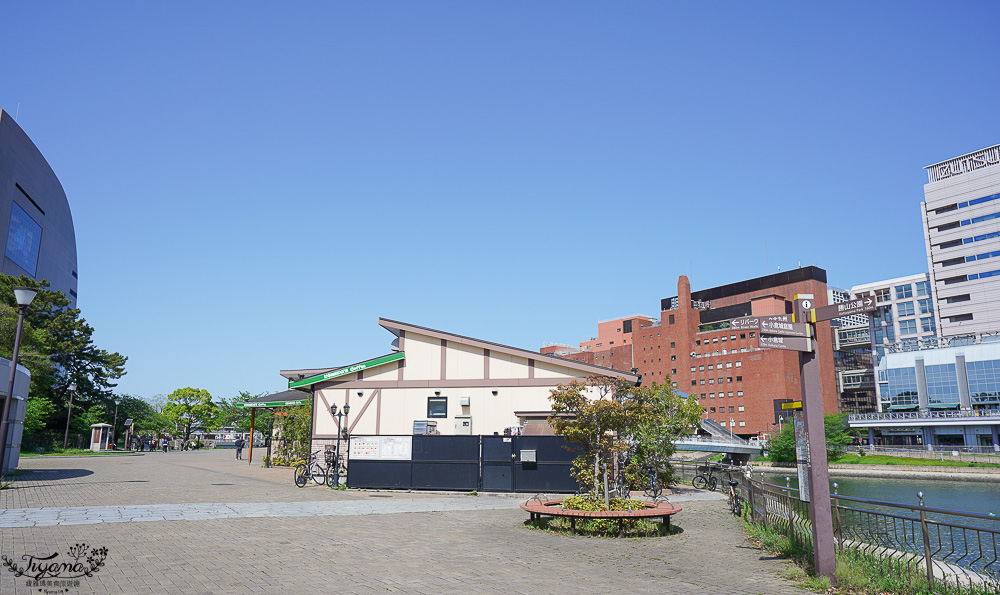 九州小倉城「小倉祇園 八坂神社」連接小倉城旁400多年歷史的豐前市守護神，全日本罕見景點「鳥居+小倉城」同框奇景 @緹雅瑪 美食旅遊趣