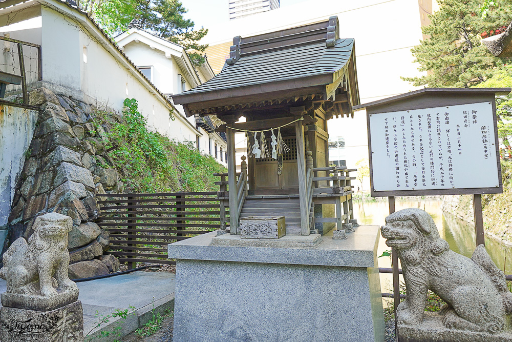 九州小倉城「小倉祇園 八坂神社」連接小倉城旁400多年歷史的豐前市守護神，全日本罕見景點「鳥居+小倉城」同框奇景 @緹雅瑪 美食旅遊趣