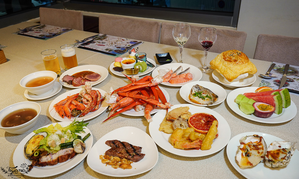 台糖長榮酒店 台南｜吃遍天下自助餐：台南聚餐推薦~台南Buffet自助餐，平日晚餐菜色 @緹雅瑪 美食旅遊趣