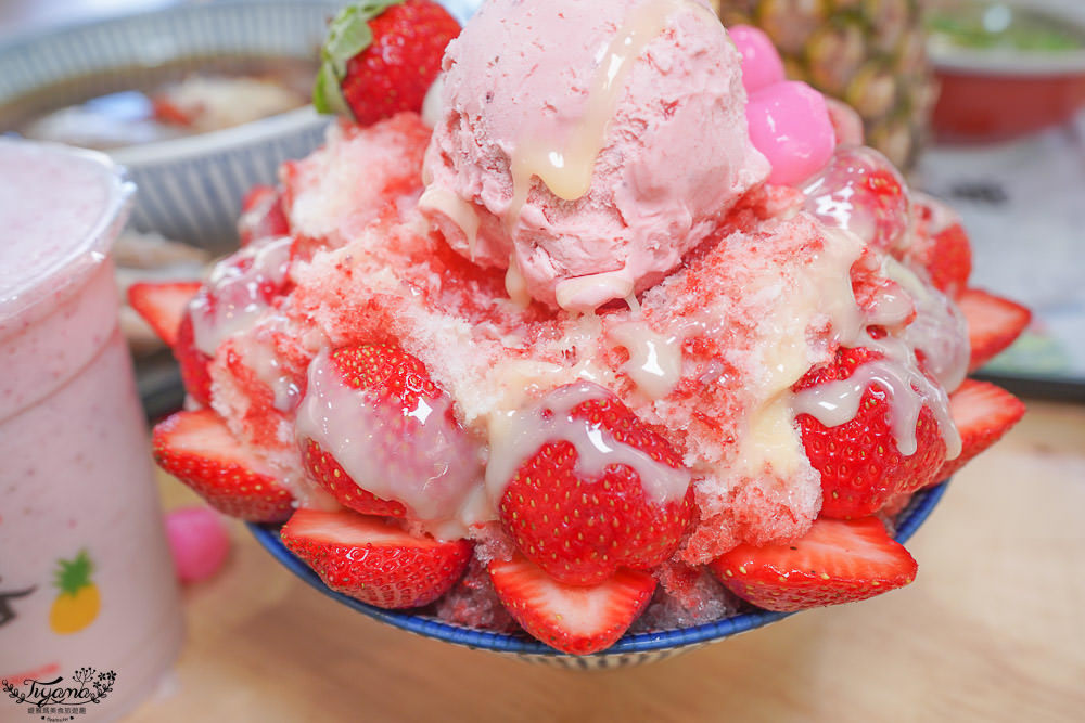 台中冰品店|有春冰菓室，夢幻季節草莓冰&#038;麻油雞麵線，給你冬天幸福的好滋味！！ @緹雅瑪 美食旅遊趣